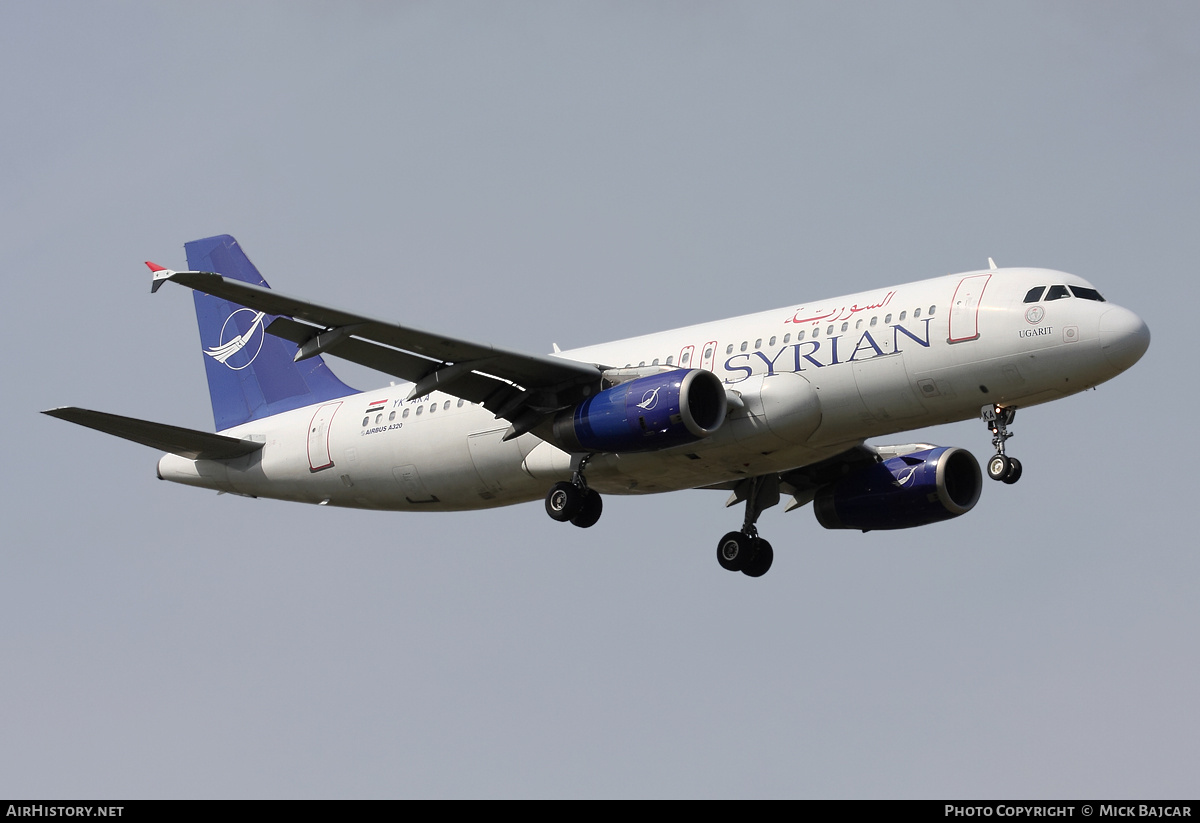 Aircraft Photo of YK-AKA | Airbus A320-232 | Syrian Air | AirHistory.net #42523