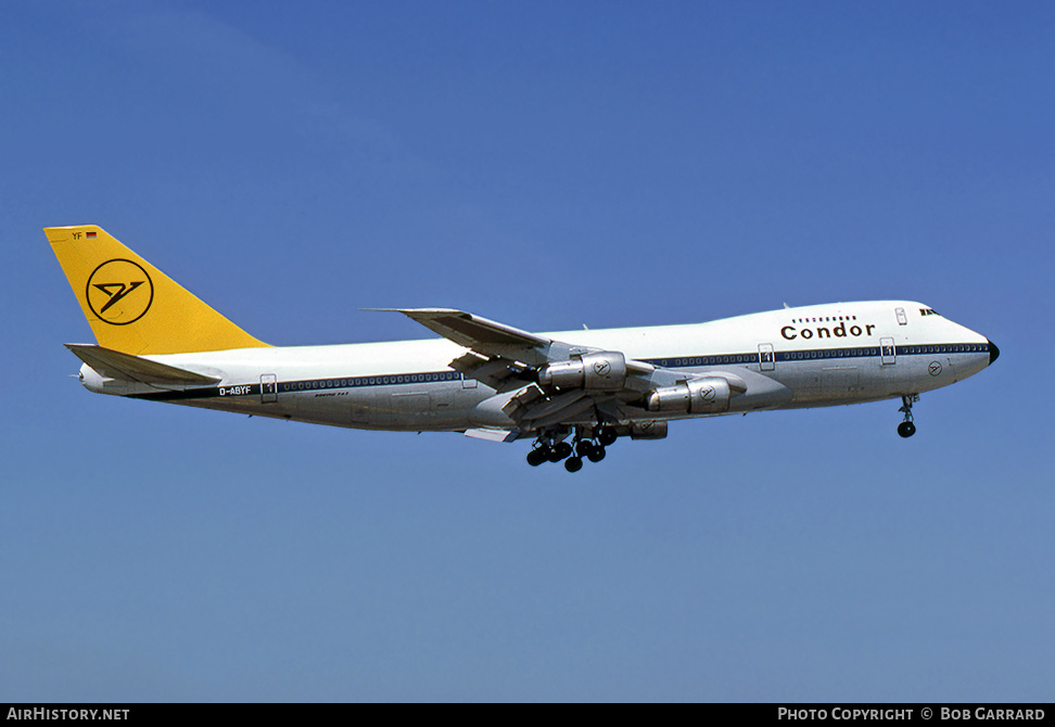 Aircraft Photo of D-ABYF | Boeing 747-230B | Condor Flugdienst | AirHistory.net #42540