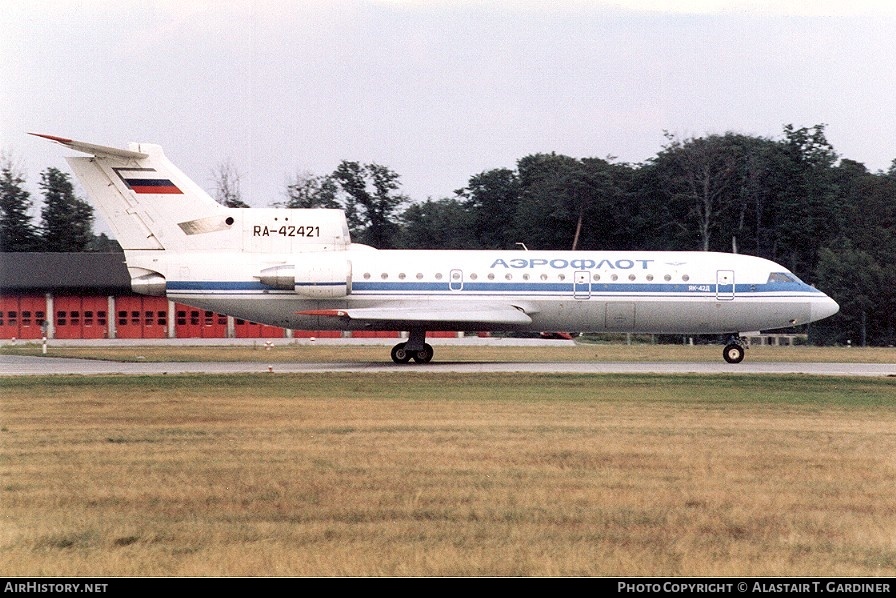 Aircraft Photo of RA-42421 | Yakovlev Yak-42D | Aeroflot | AirHistory.net #42565