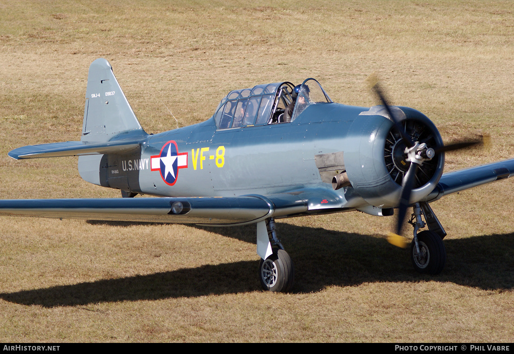 Aircraft Photo of VH-NAG / 09837 | North American SNJ-4C Texan | USA - Navy | AirHistory.net #42577