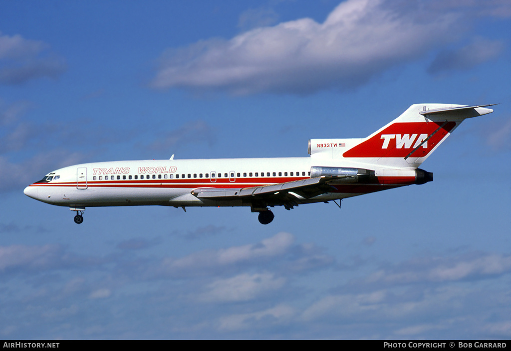 Aircraft Photo of N833TW | Boeing 727-31 | Trans World Airlines - TWA | AirHistory.net #42585