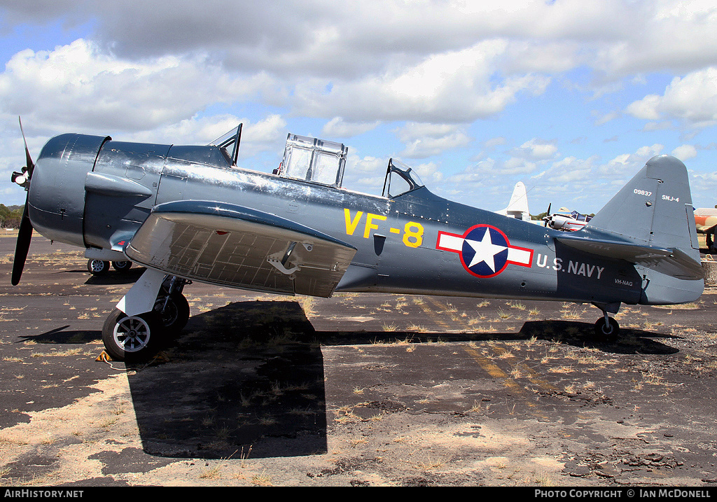Aircraft Photo of VH-NAG / 09837 | North American SNJ-4C Texan | USA - Navy | AirHistory.net #42690