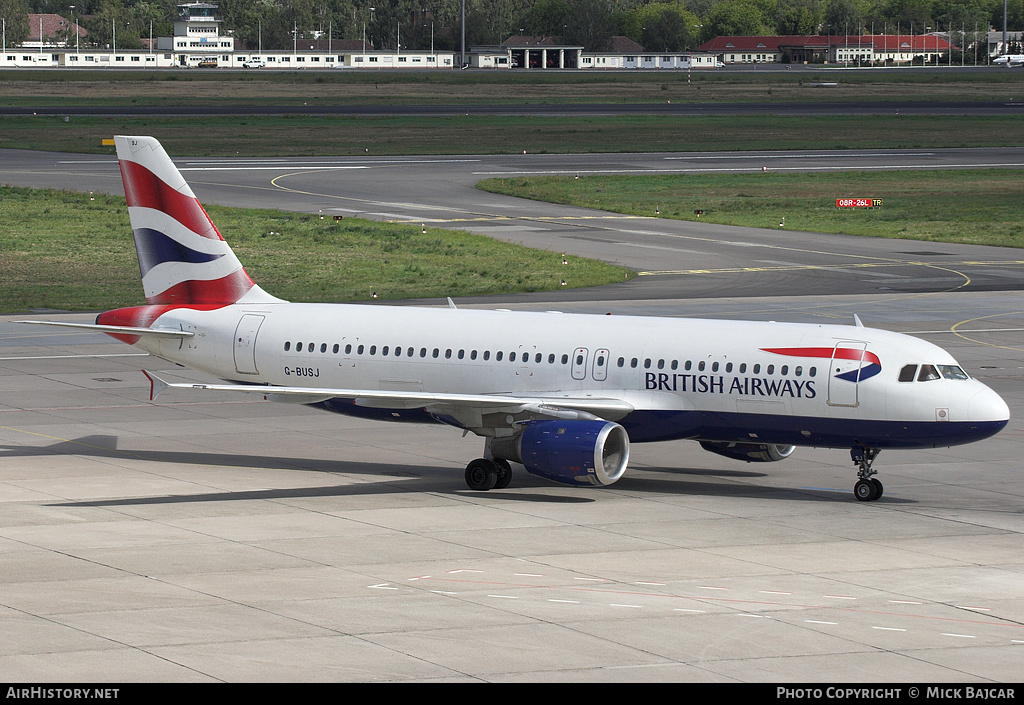 Aircraft Photo of G-BUSJ | Airbus A320-211 | British Airways | AirHistory.net #42710