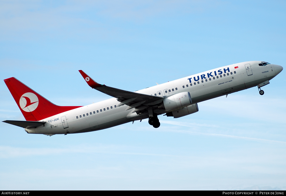 Aircraft Photo of TC-JGE | Boeing 737-8F2 | Turkish Airlines | AirHistory.net #42712