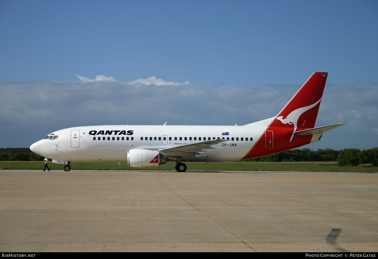 Aircraft Photo of ZK-JNA | Boeing 737-376 | Qantas | AirHistory.net #42764