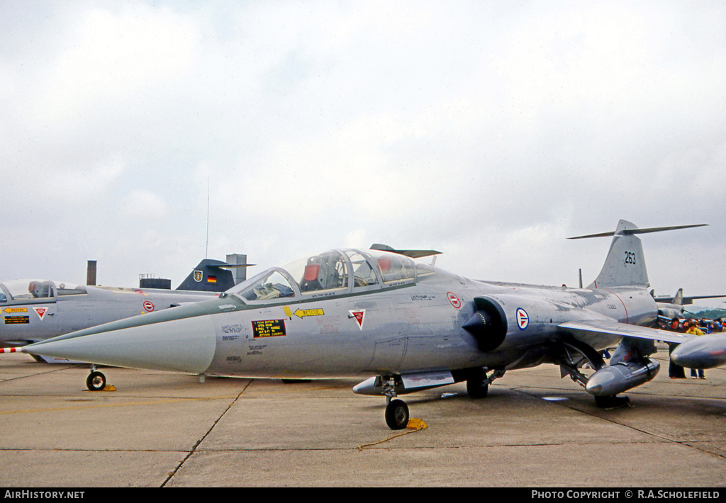 Aircraft Photo of 12263 | Lockheed TF-104G Starfighter | Norway - Air Force | AirHistory.net #42770