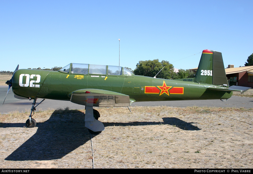 Aircraft Photo of VH-NNB / 2951 | Nanchang CJ-6 | China - Air Force | AirHistory.net #42772