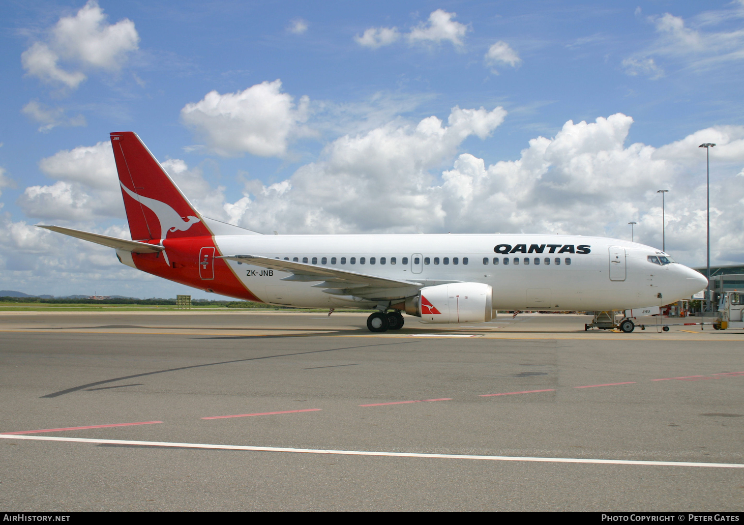 Aircraft Photo of ZK-JNB | Boeing 737-376 | Qantas | AirHistory.net #42773