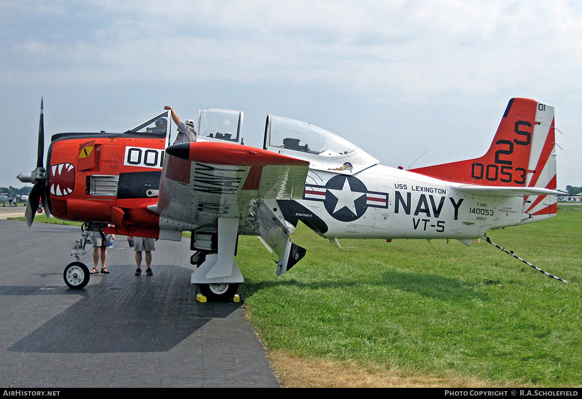 Aircraft Photo of N28GT / 140053 | North American T-28C Trojan | USA - Navy | AirHistory.net #42788