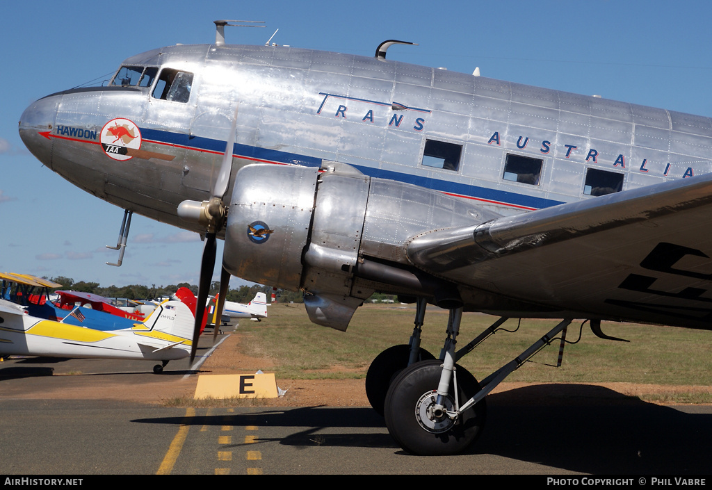Aircraft Photo of VH-AES | Douglas DC-3(C) | Hawdon Operations | Trans-Australia Airlines - TAA | AirHistory.net #42791