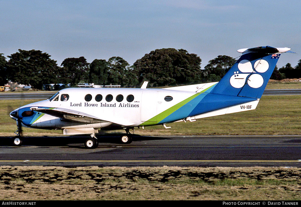 Aircraft Photo of VH-IBF | Beech 200 Super King Air | Lord Howe Island Airlines | AirHistory.net #42799