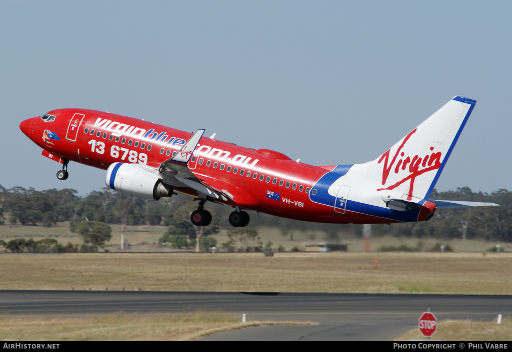 Aircraft Photo of VH-VBI | Boeing 737-7Q8 | Virgin Blue Airlines | AirHistory.net #42812
