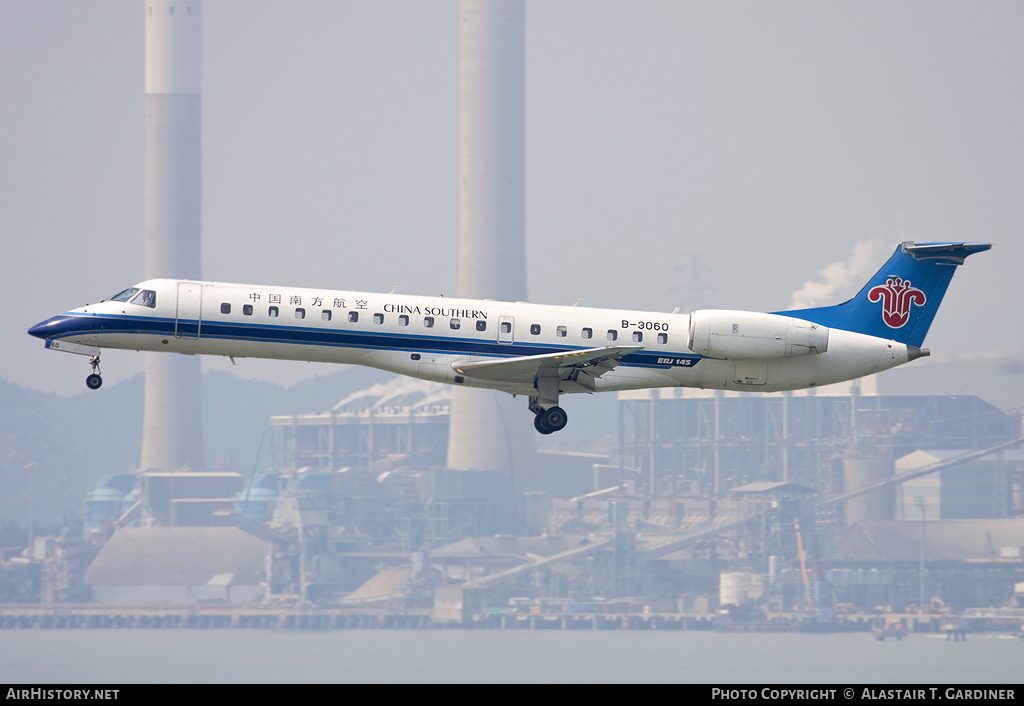 Aircraft Photo of B-3060 | Embraer ERJ-145LI (EMB-145LI) | China Southern Airlines | AirHistory.net #42857