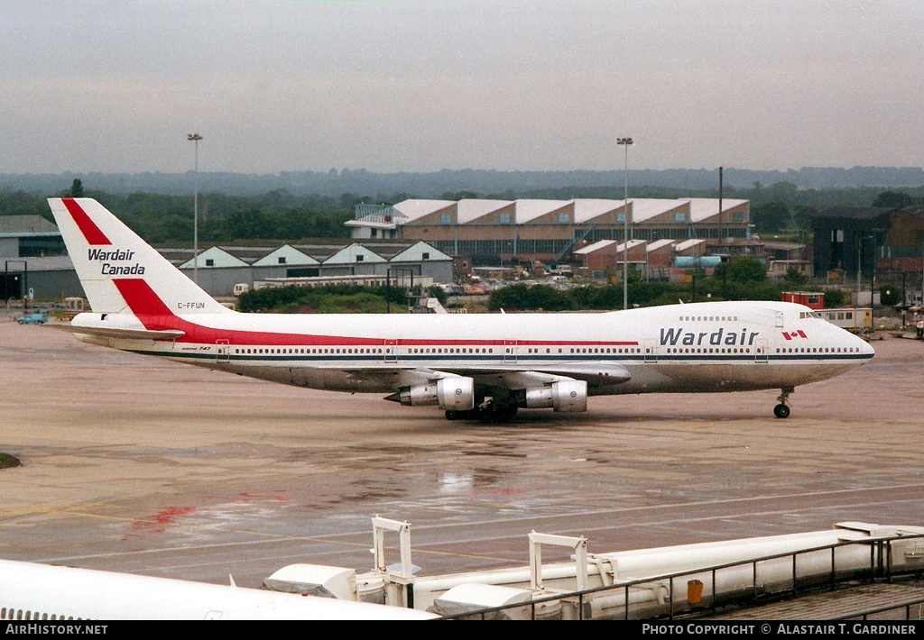 Aircraft Photo of C-FFUN | Boeing 747-1D1 | Wardair Canada | AirHistory.net #42886