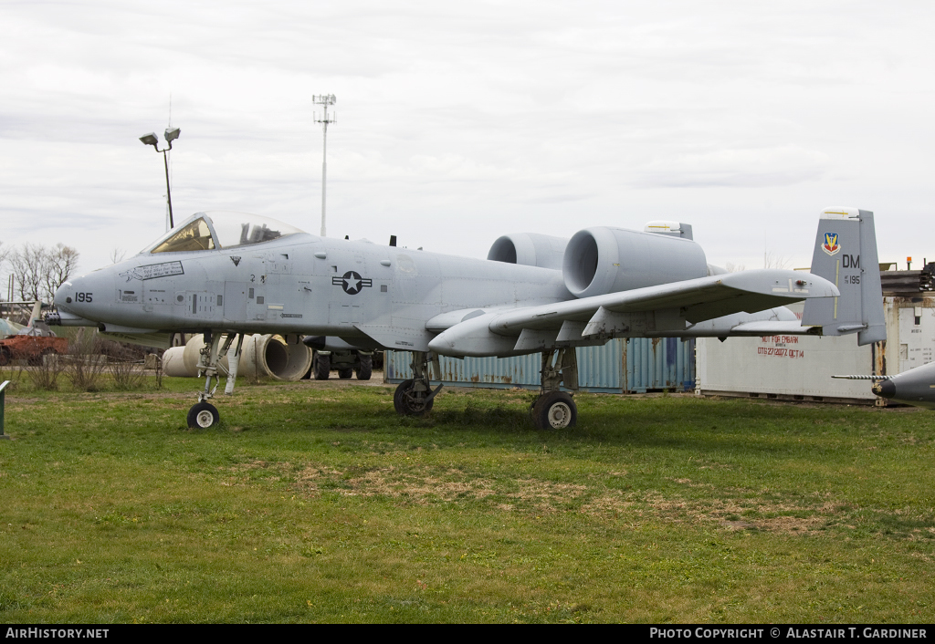 Aircraft Photo of 79-0195 / AF79-195 | Fairchild A-10A Thunderbolt II | USA - Air Force | AirHistory.net #42903