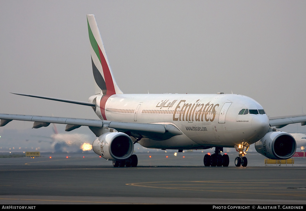 Aircraft Photo of A6-EAC | Airbus A330-243 | Emirates | AirHistory.net #42909