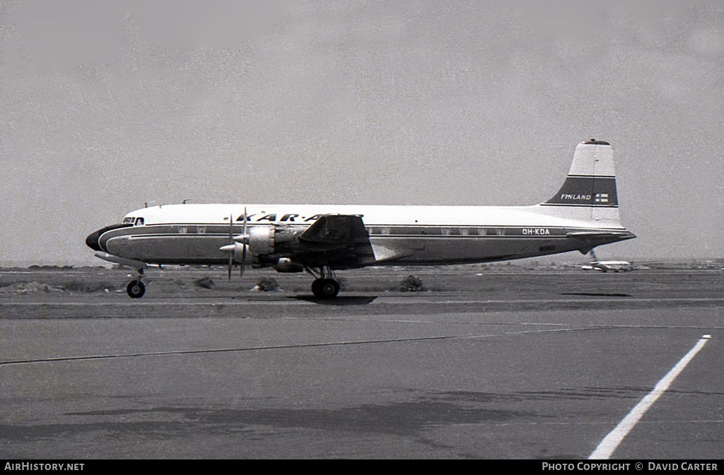 Aircraft Photo of OH-KDA | Douglas DC-6B | Kar-Air | AirHistory.net #42922