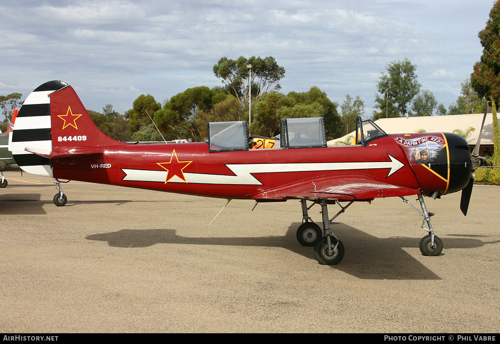 Aircraft Photo of VH-RED | Yakovlev Yak-52 | Soviet Union - Air Force | AirHistory.net #42948