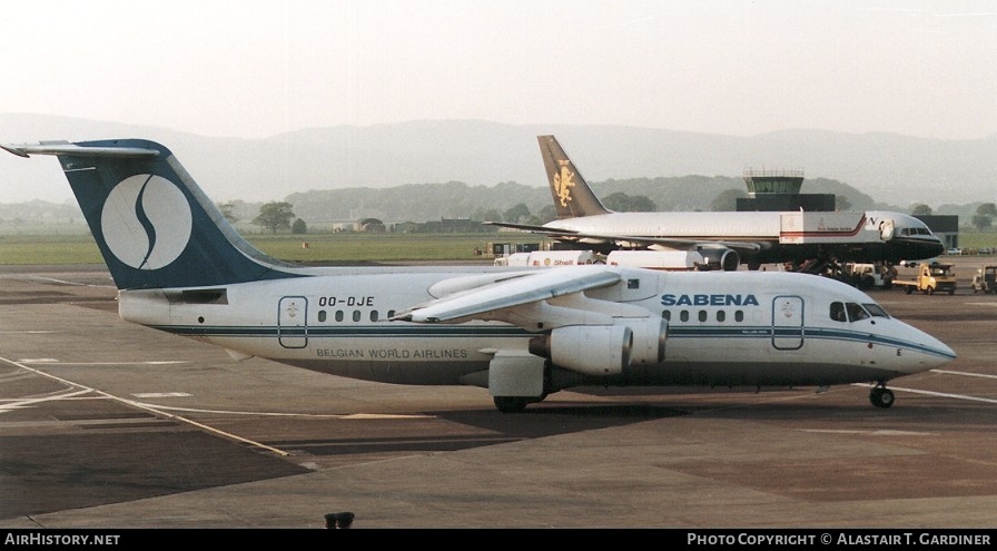 Aircraft Photo of OO-DJE | British Aerospace BAe-146-200 | Sabena | AirHistory.net #42950