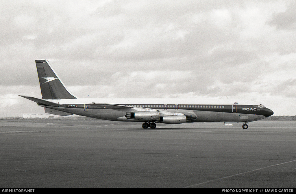 Aircraft Photo of G-APFL | Boeing 707-436 | BOAC - British Overseas Airways Corporation | AirHistory.net #42998