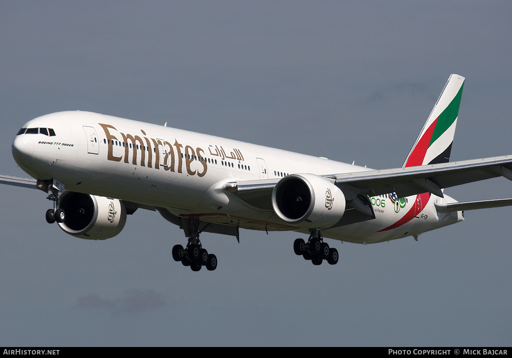 Aircraft Photo of A6-EBF | Boeing 777-31H/ER | Emirates | AirHistory.net #43014
