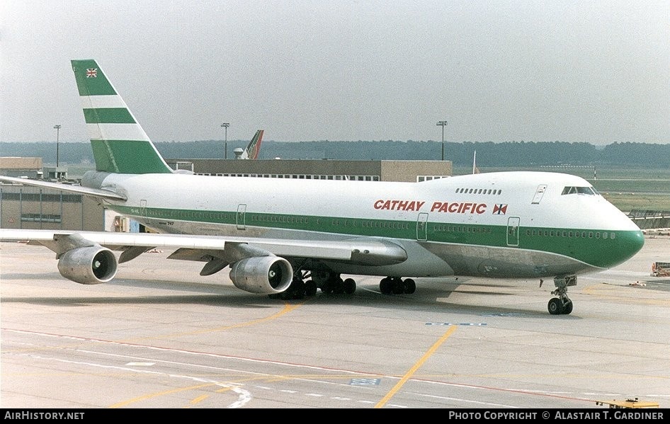 Aircraft Photo of VR-HIE | Boeing 747-267B | Cathay Pacific Airways | AirHistory.net #43024