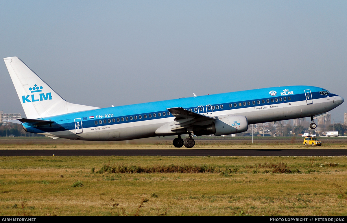 Aircraft Photo of PH-BXD | Boeing 737-8K2 | KLM - Royal Dutch Airlines | AirHistory.net #43043