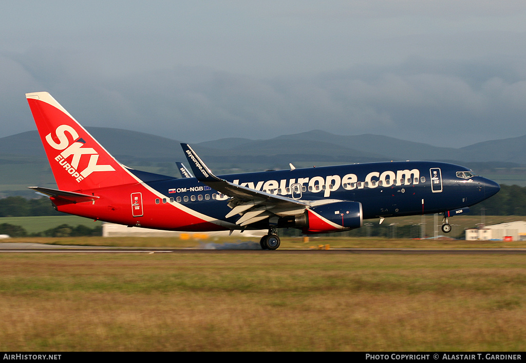 Aircraft Photo of OM-NGB | Boeing 737-76N | SkyEurope Airlines | AirHistory.net #43048