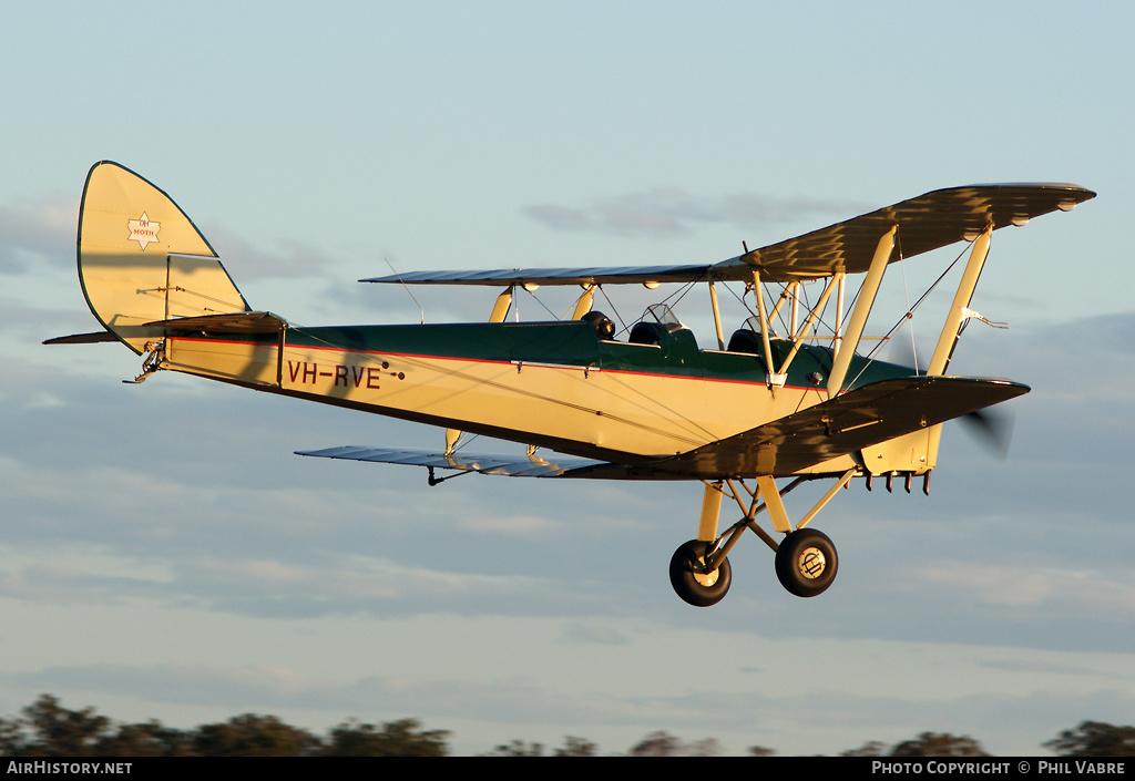 Aircraft Photo of VH-RVE | De Havilland D.H. 82A Tiger Moth | AirHistory.net #43084