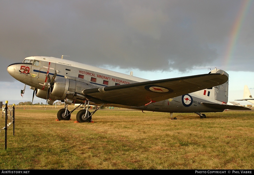 Aircraft Photo of VH-EAF / A65-94 | Douglas C-47B Skytrain | Historical Aircraft Restoration Society - HARS | Australia - Air Force | AirHistory.net #43087