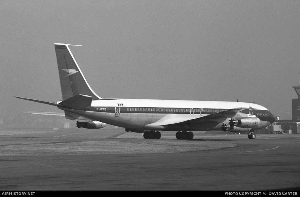 Aircraft Photo of G-APFO | Boeing 707-436 | BOAC - British Overseas Airways Corporation | AirHistory.net #43144