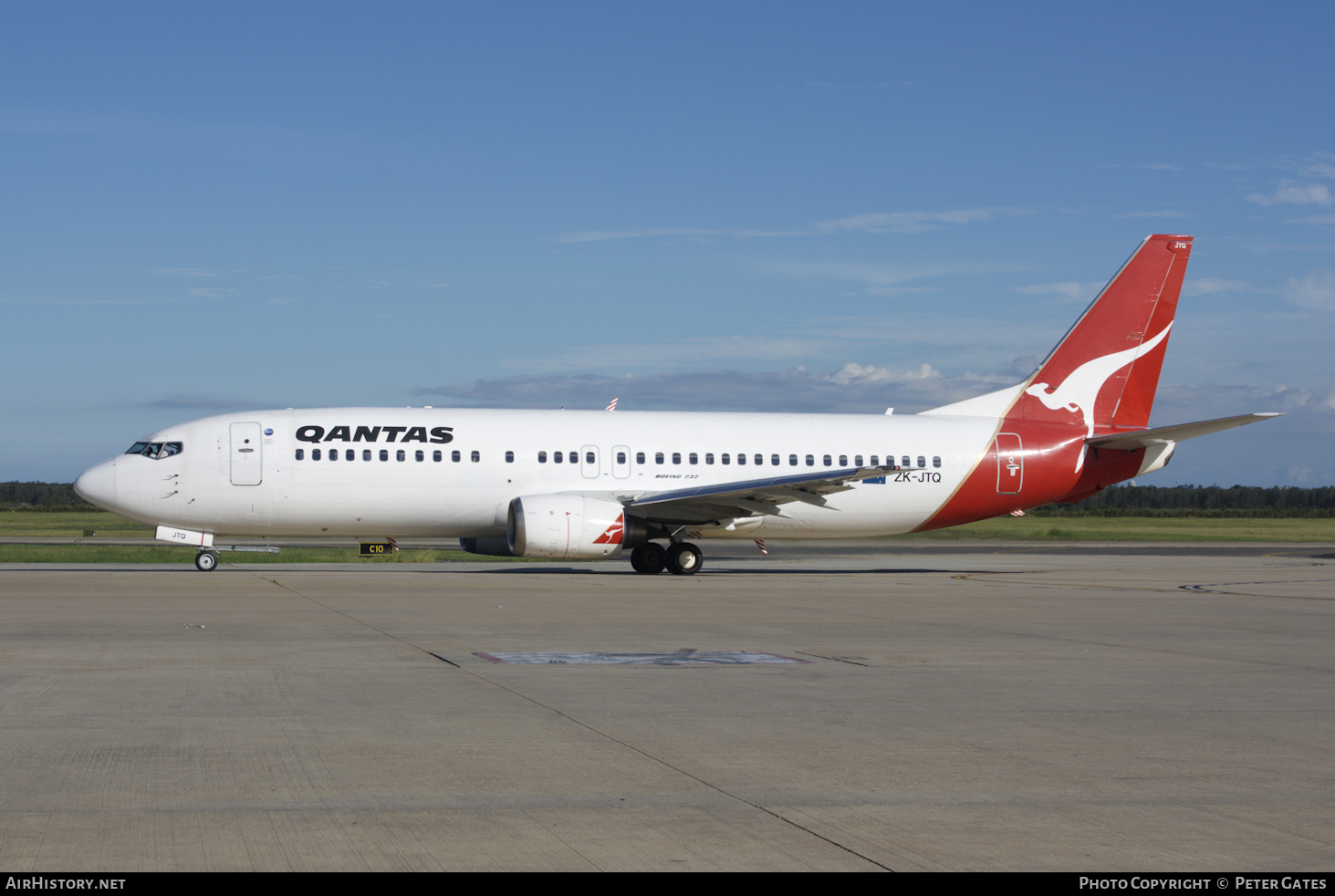Aircraft Photo of ZK-JTQ | Boeing 737-476 | Qantas | AirHistory.net #43162