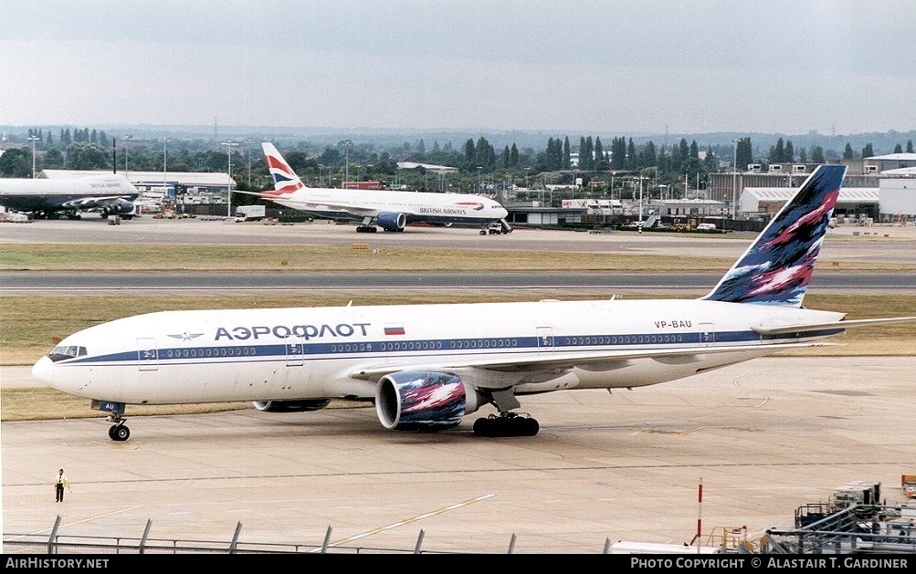 Aircraft Photo of VP-BAU | Boeing 777-2Q8/ER | Aeroflot | AirHistory.net #43173