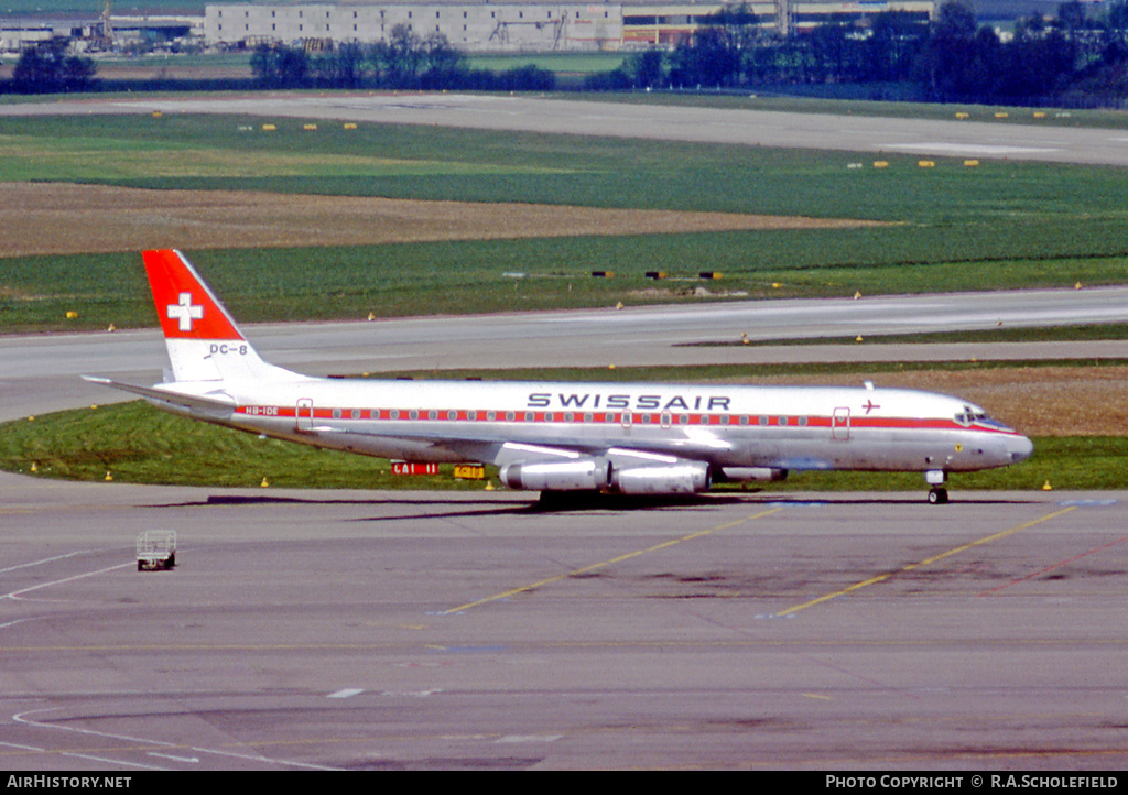 Aircraft Photo of HB-IDE | McDonnell Douglas DC-8-62 | Swissair | AirHistory.net #43201