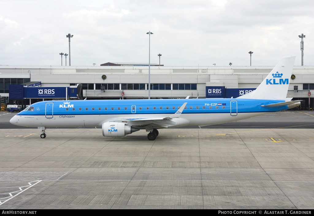 Aircraft Photo of PH-EZP | Embraer 190STD (ERJ-190-100STD) | KLM Cityhopper | AirHistory.net #43211