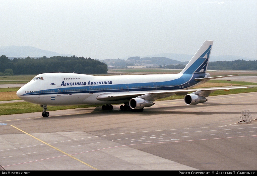 Aircraft Photo of LV-OEP | Boeing 747-287B | Aerolíneas Argentinas | AirHistory.net #43222