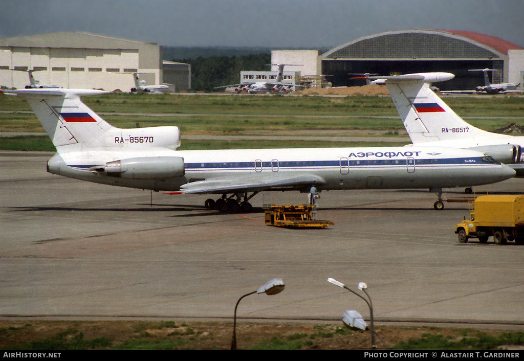 Aircraft Photo of RA-85670 | Tupolev Tu-154M | Aeroflot | AirHistory.net #43241