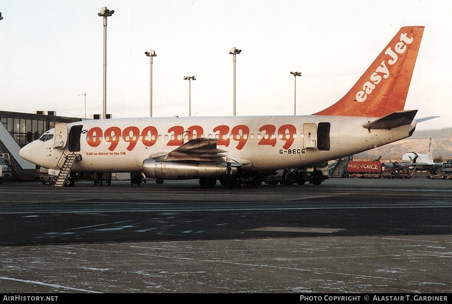 Aircraft Photo of G-BECG | Boeing 737-204/Adv | EasyJet | AirHistory.net #43249