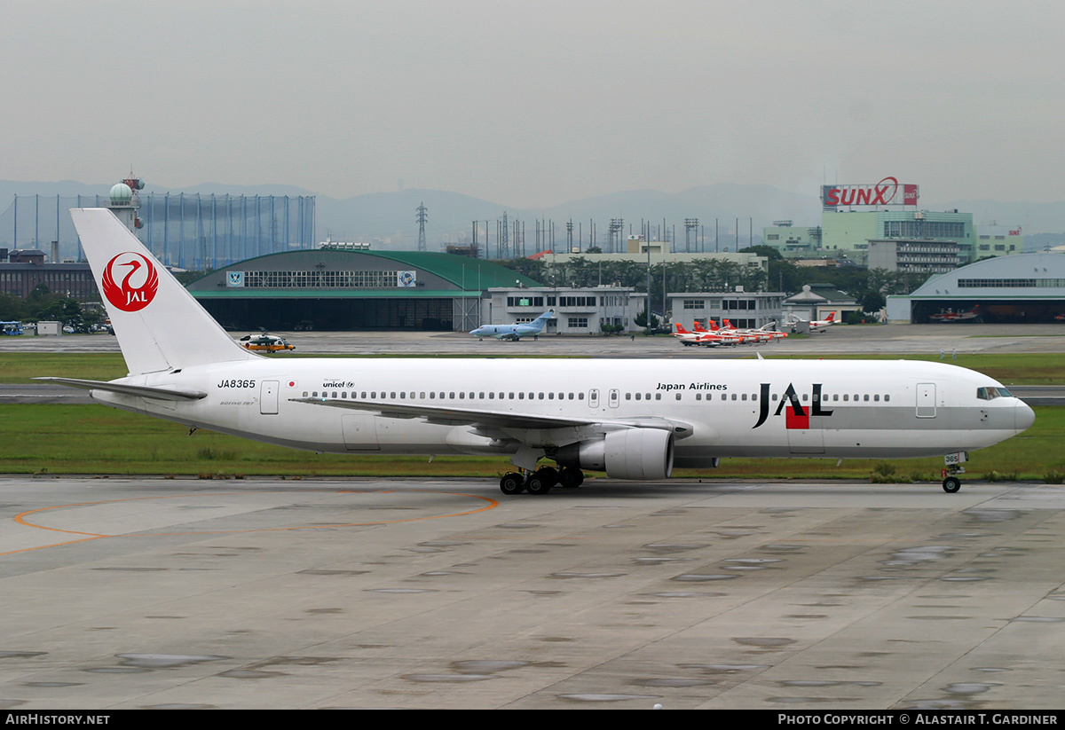 Aircraft Photo of JA8365 | Boeing 767-346 | Japan Airlines - JAL | AirHistory.net #43269