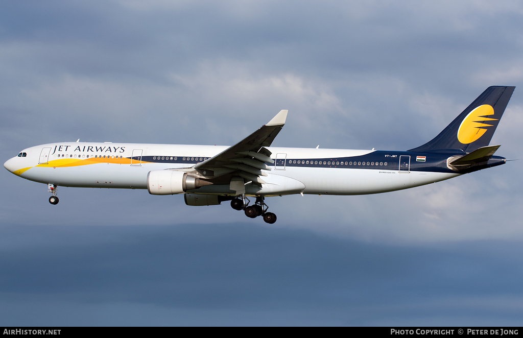 Aircraft Photo of VT-JWT | Airbus A330-302 | Jet Airways | AirHistory.net #43277