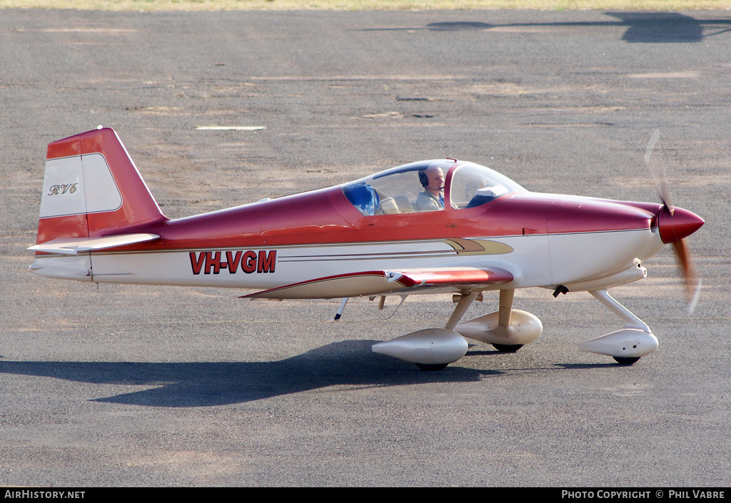 Aircraft Photo of VH-VGM | Van's RV-6A | AirHistory.net #43320