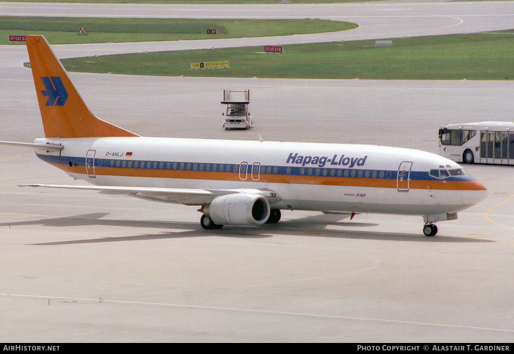 Aircraft Photo of D-AHLJ | Boeing 737-4K5 | Hapag-Lloyd | AirHistory.net #43445