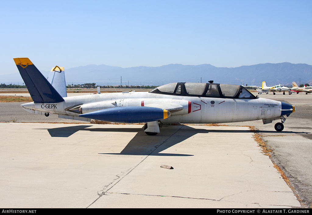 Aircraft Photo of C-GEPK | Fouga CM-170R Magister | AirHistory.net #43450