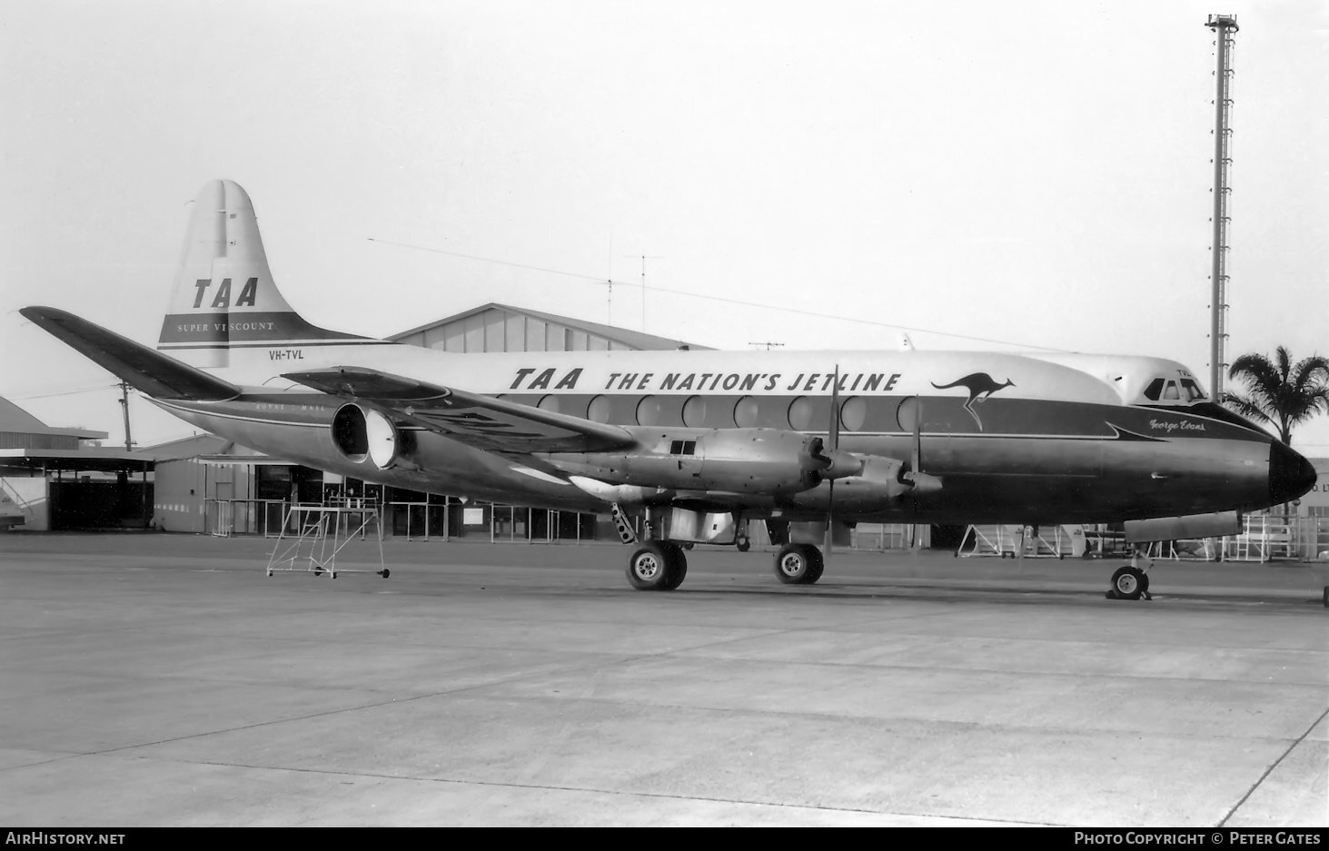 Aircraft Photo of VH-TVL | Vickers 756D Viscount | Trans-Australia Airlines - TAA | AirHistory.net #43505