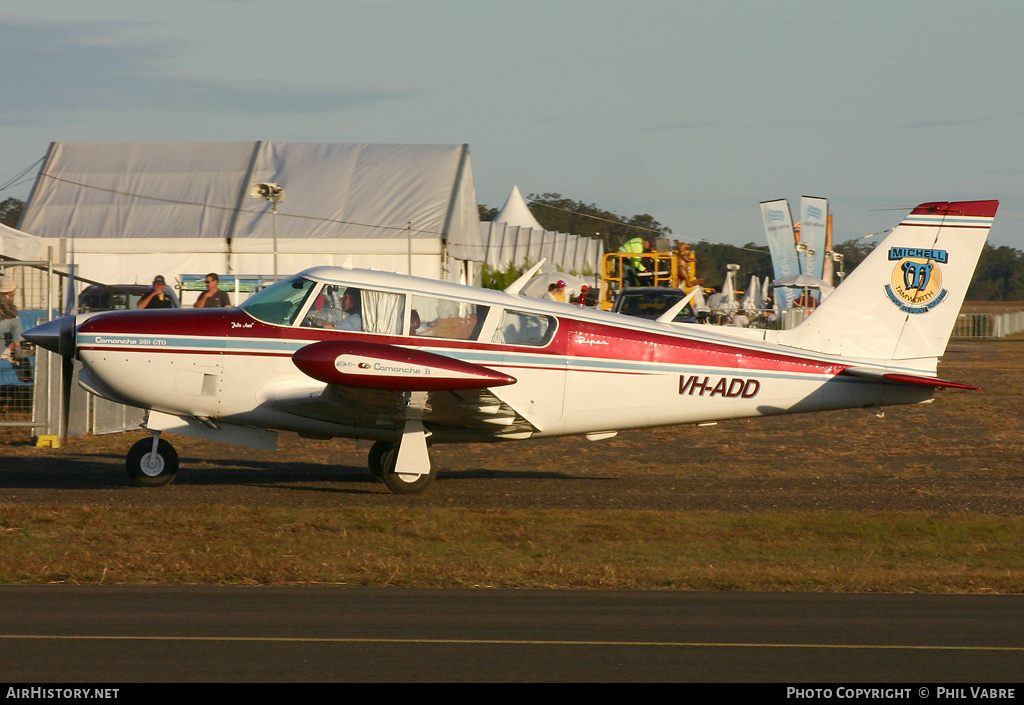 Aircraft Photo of VH-ADD | Piper PA-24-260 Comanche B | Michell Transport Equipment Engineers | AirHistory.net #43538