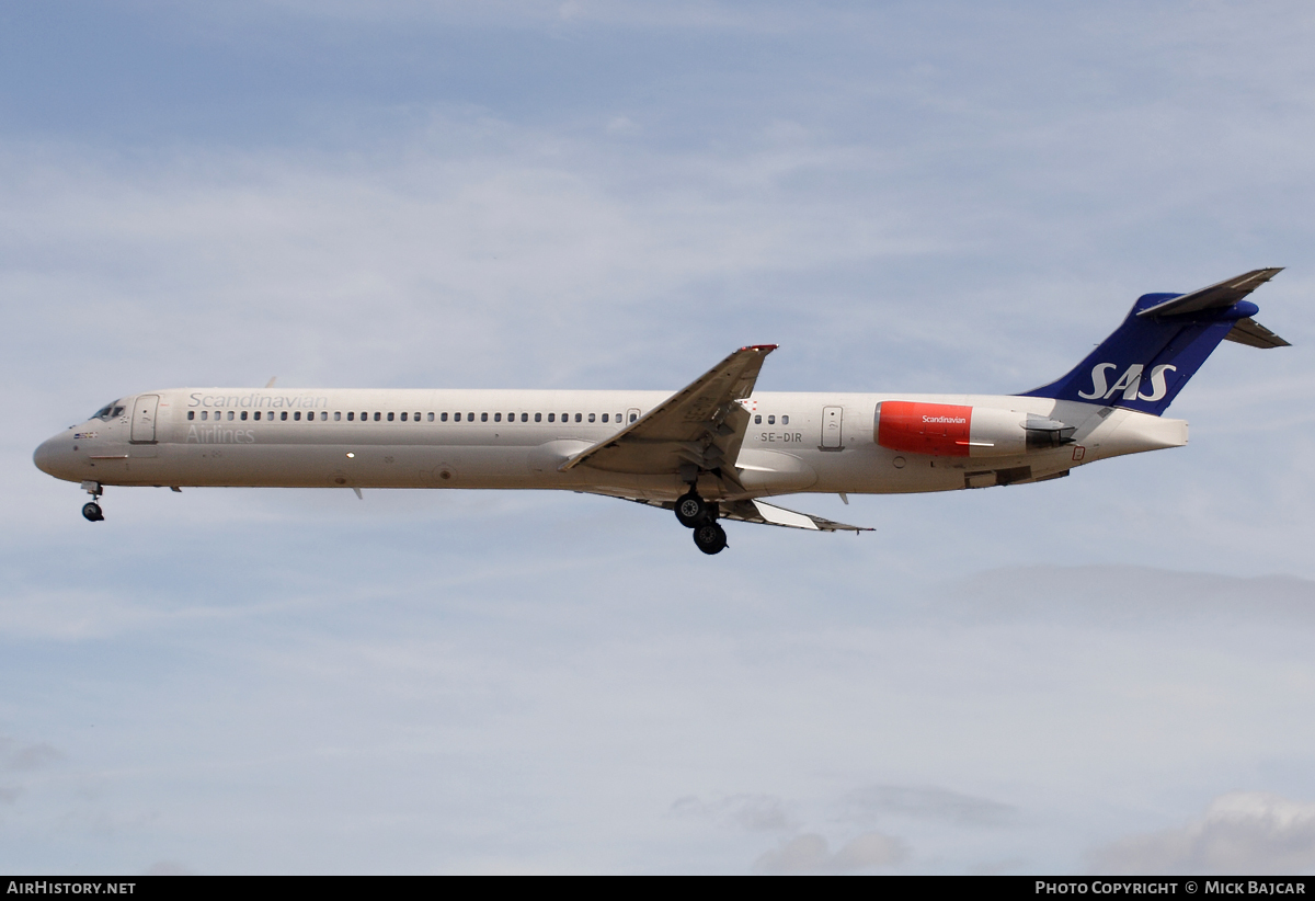 Aircraft Photo of SE-DIR | McDonnell Douglas MD-82 (DC-9-82) | Scandinavian Airlines - SAS | AirHistory.net #43561