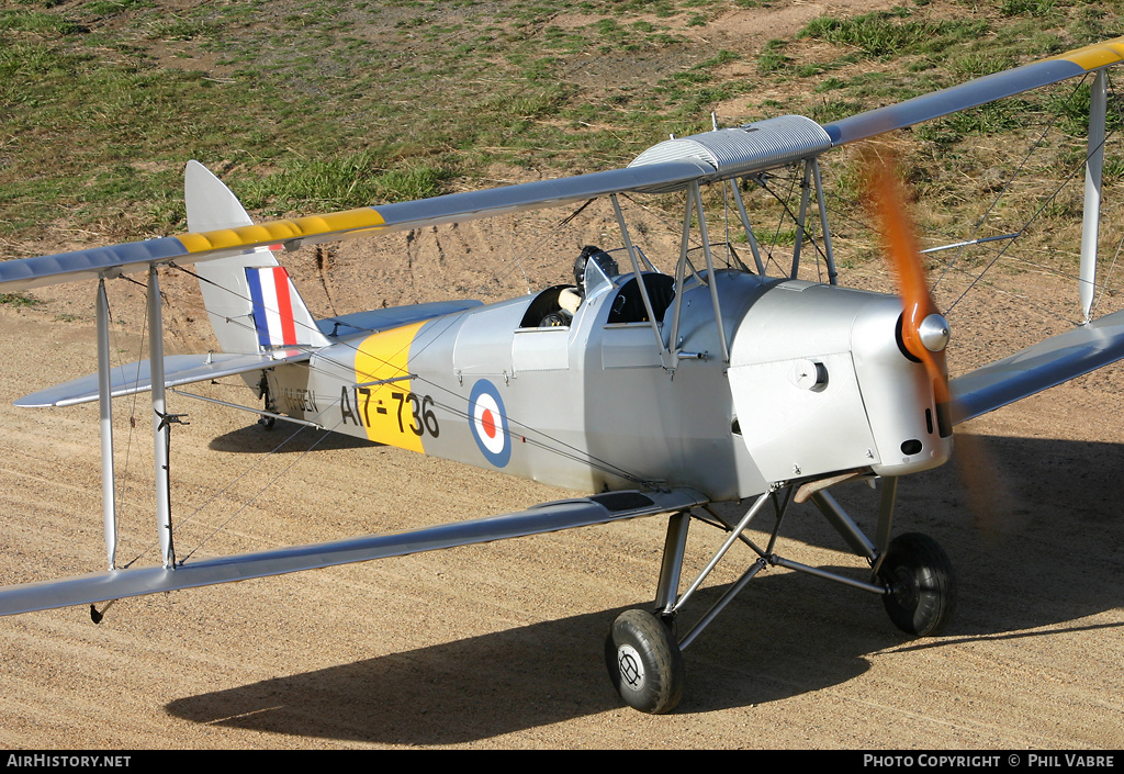 Aircraft Photo of VH-BEN / A17-736 | De Havilland D.H. 82A Tiger Moth | Australia - Air Force | AirHistory.net #43586