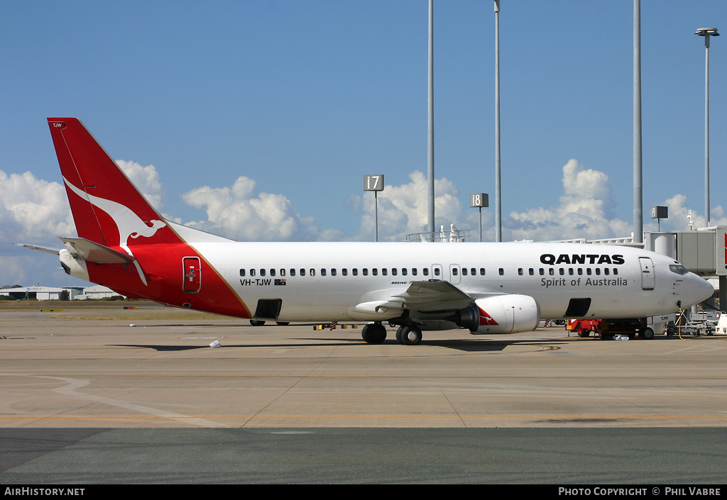 Aircraft Photo of VH-TJW | Boeing 737-4L7 | Qantas | AirHistory.net #43596