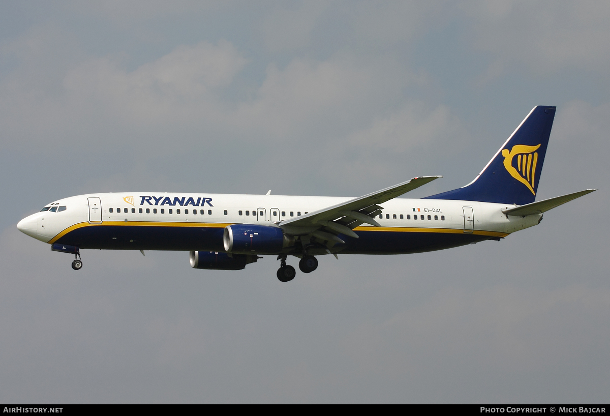Aircraft Photo of EI-DAL | Boeing 737-8AS | Ryanair | AirHistory.net #43624