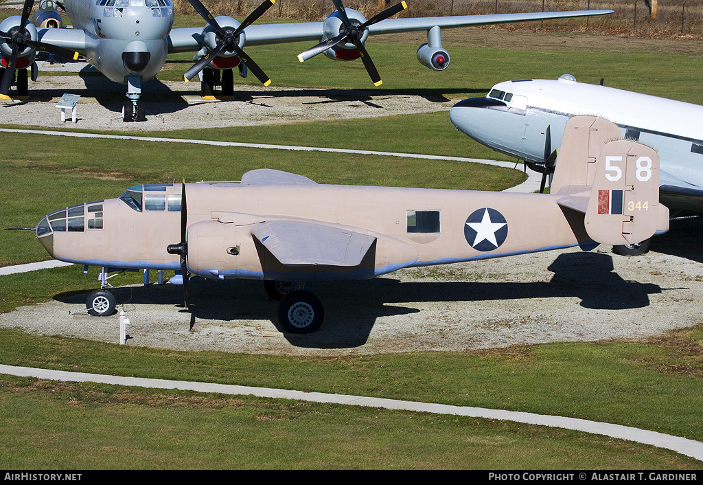 Aircraft Photo of 44-86843 | North American B-25J Mitchell | USA - Air Force | AirHistory.net #43653
